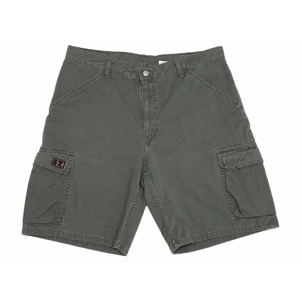 Levi's Cargo‎ Shorts Mens W33 Olive Green Utility Workwear Casual Shorts